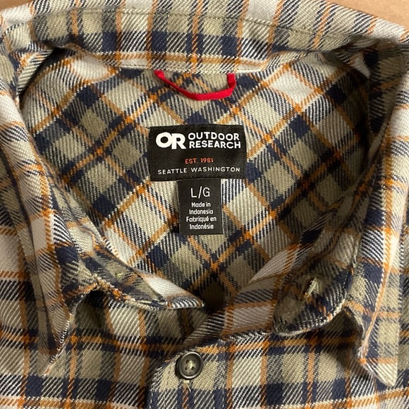 NWT Outdoor Research Flannel Twill Button down Shirt - Picture 5 of 10